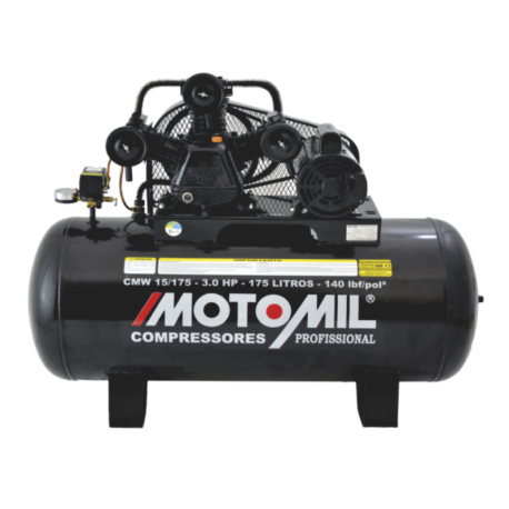 Compressor de Ar Profissional 15 Pés 175 Litros CMW15/175 Monofásico Bivolt - MOTOMIL-